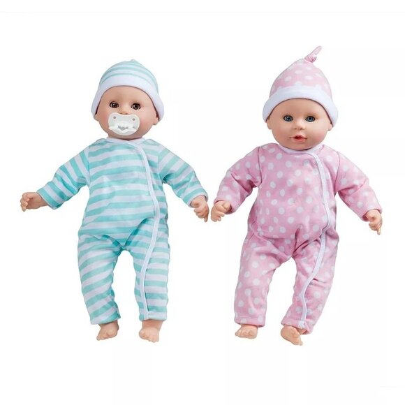 Melissa & Doug Mine to Love - Luke & Lucy Twin Dolls Pacifiers 15" - Picture 2 of 8